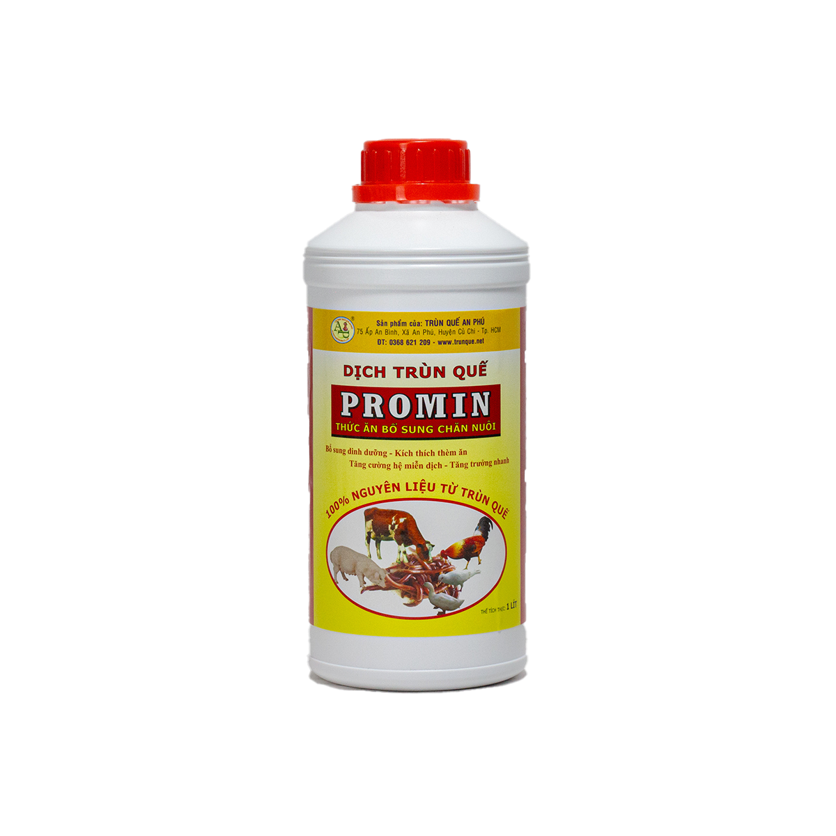 DỊCH TRÙN QUẾ PROMIN NUÔI GÀ CHAI 1 LIT