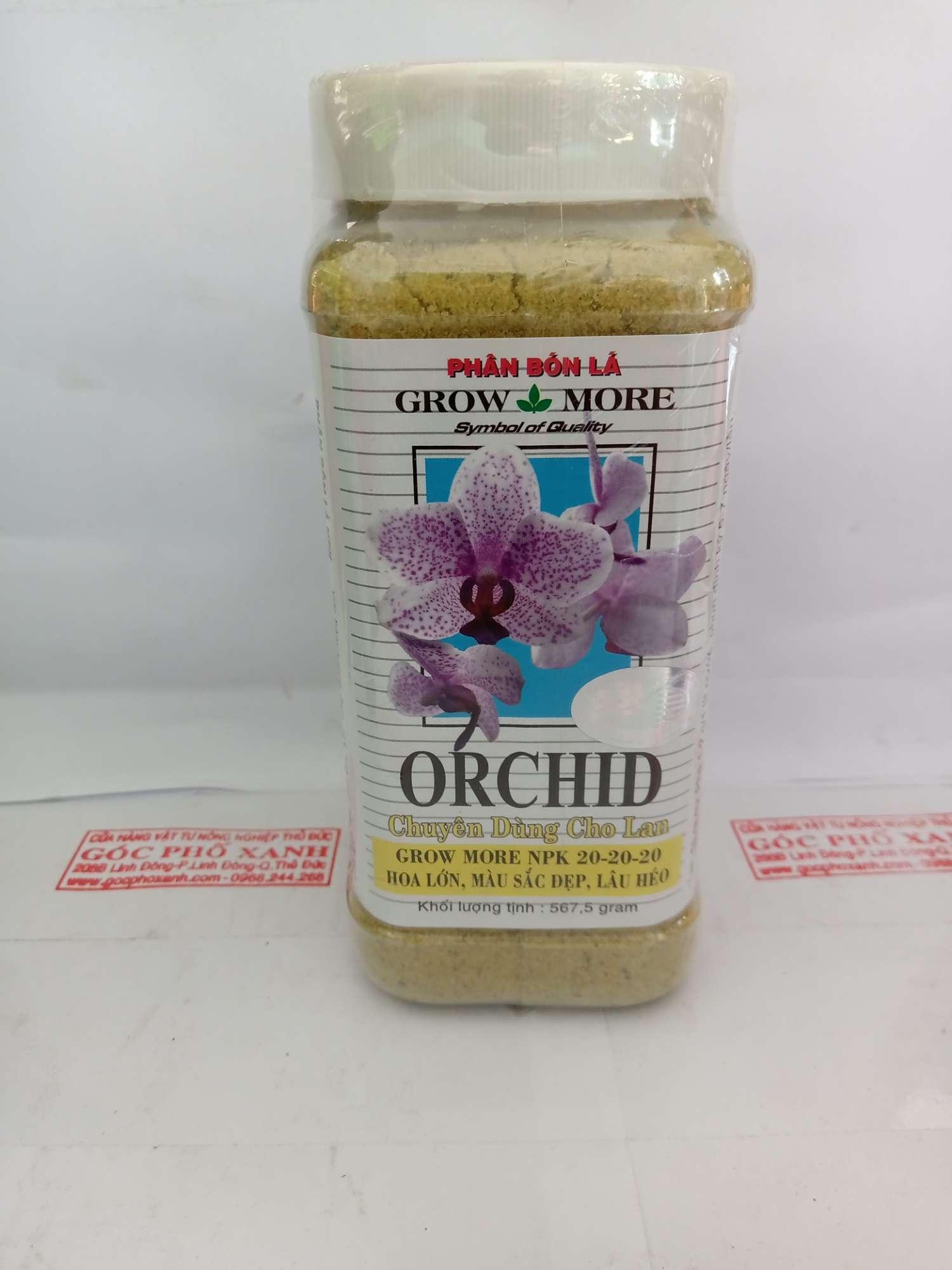 NPK 20-20-20+TE Orchid Growmore cho lan 567gram