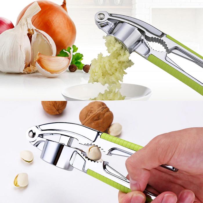 Dụng cụ Dập tỏi , Nghiền tỏi , Ép tỏi bằng inox, bấm tỏi