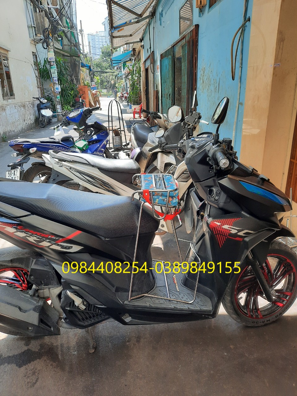 Ghế ngồi xe máy cho bé xe Vario có dựa