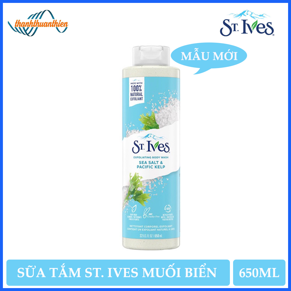 [Mẫu Mới] Sữa Tắm St.Ives Muối Biển (650ml)