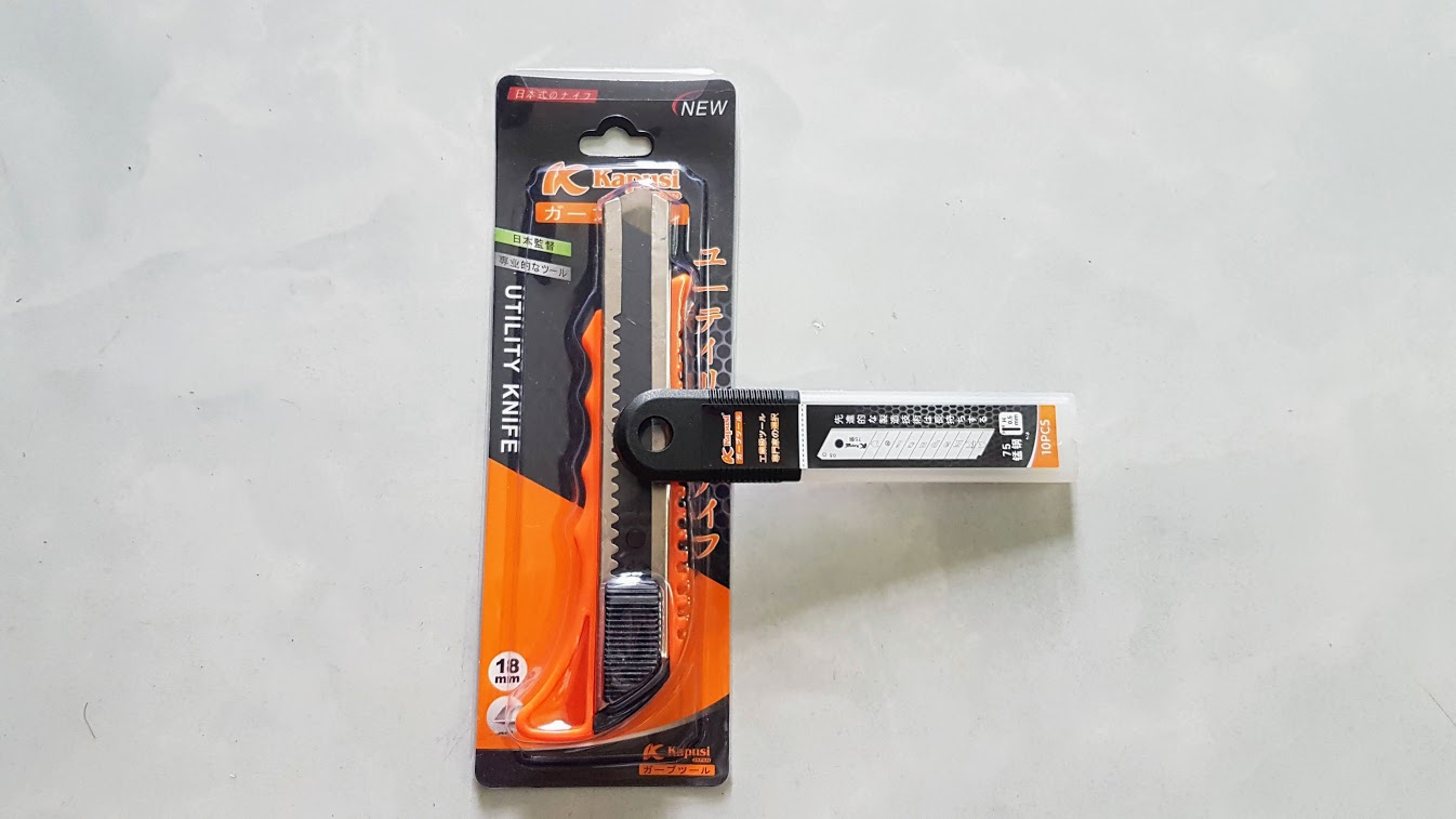 [HCM]Dao + 10 lưỡi dao rọc giấy cao cấp KAPUSI.