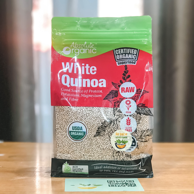 [HCM]Hạt Diêm Mạch Organic, White Quinoa - túi 1kg