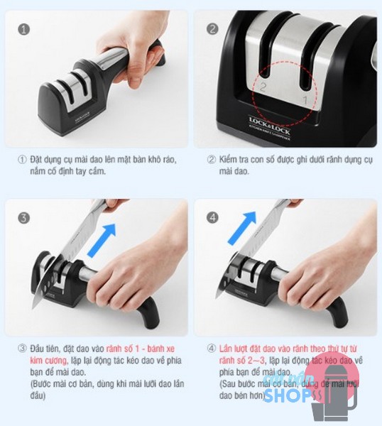 Dụng cụ mài dao Lock&Lock đa năng cầm tay