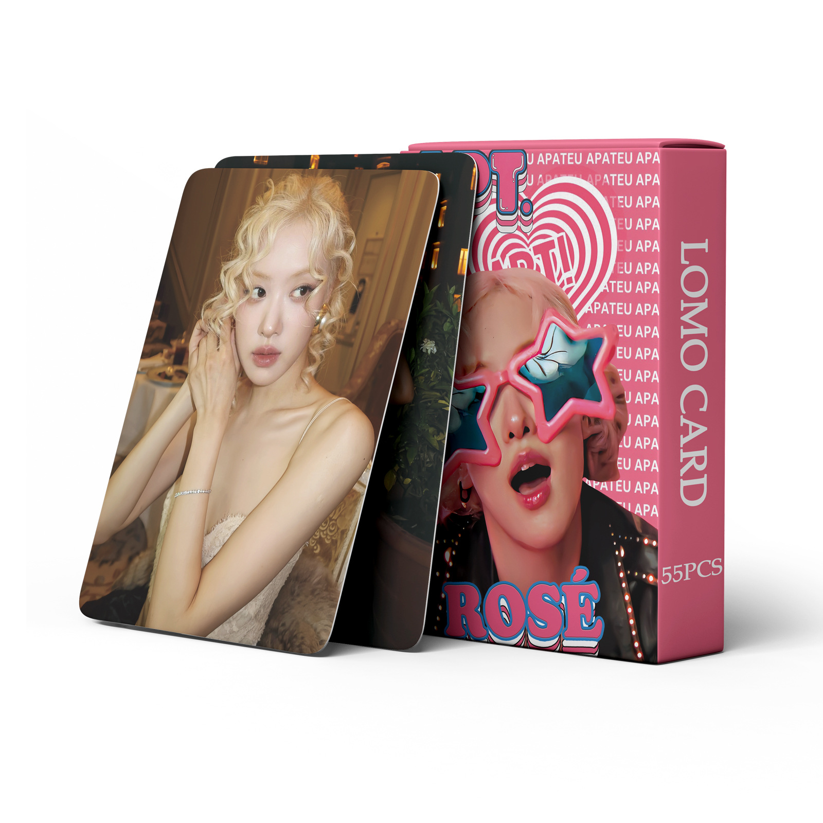 Set 55 lomo card Blackpink Rose- APT 2024