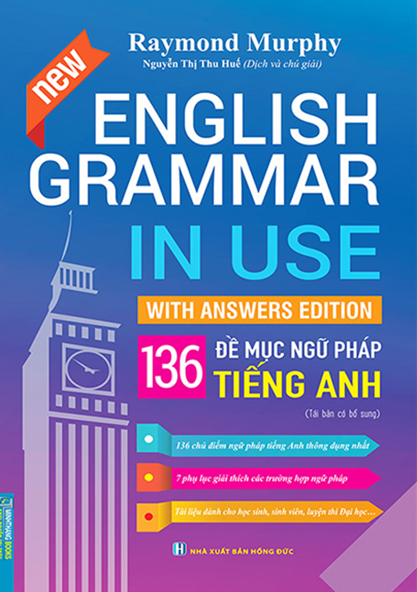 Sách English Grammar In Use - 136 Đề Mục Ngữ Pháp Tiếng Anh - Raymond Murphy (MT) - Newshop