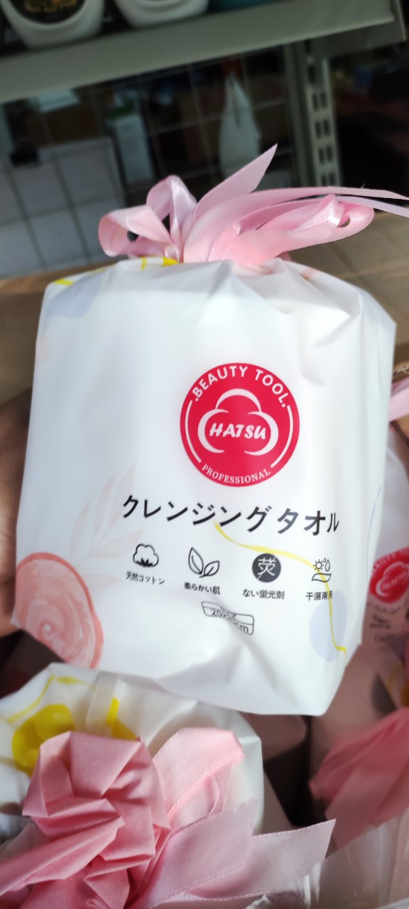 Khăn lau mặt cotton đa năng Hatsu