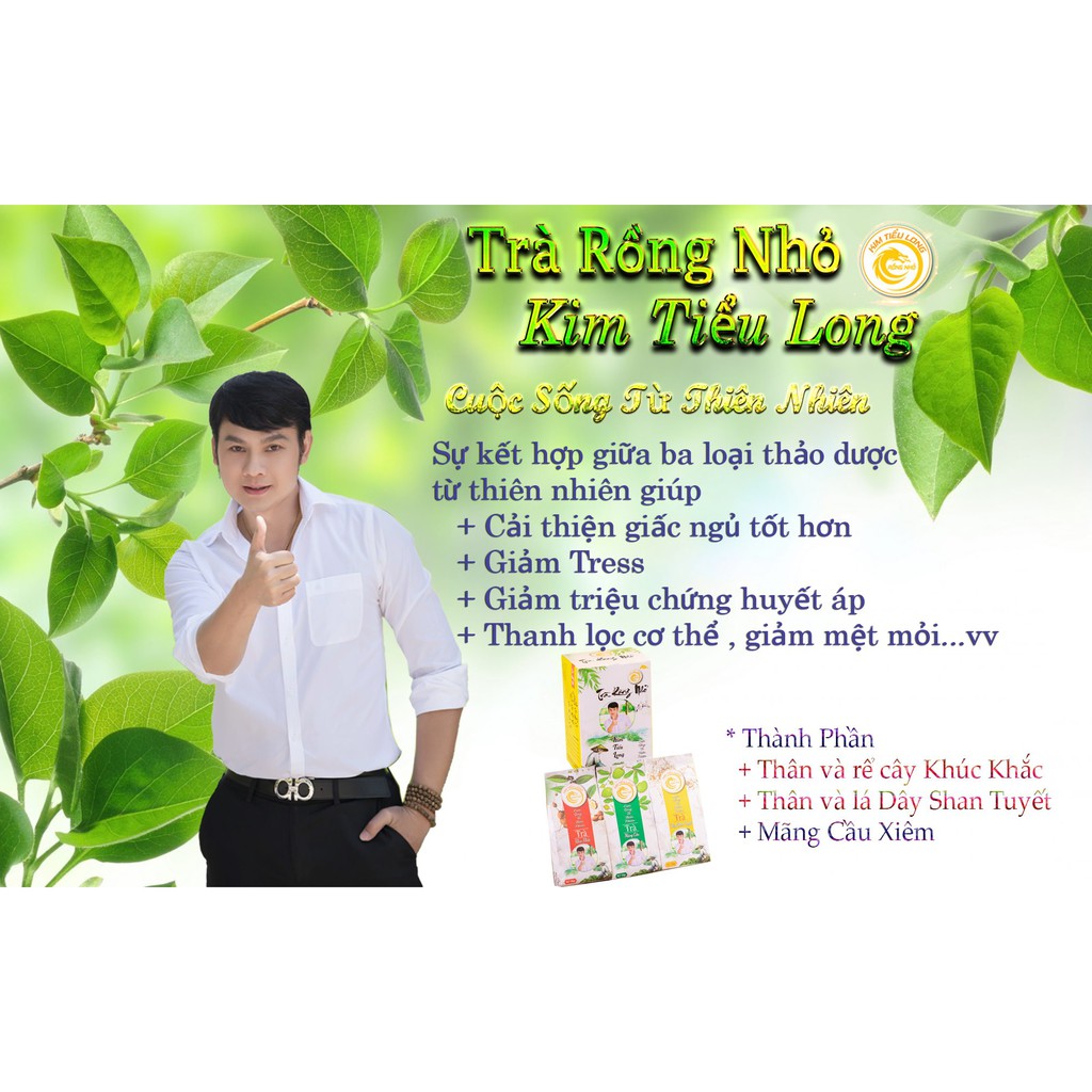 Combo 3 loại trà ngủ ngon Rồng nhỏ Kim Tiểu Long