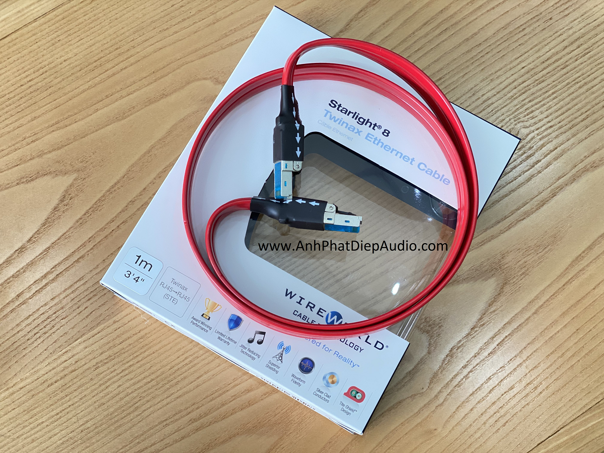Dây cáp mạng WIREWORLD Starlight 8 Twinax Ethernet Cable - CAT 8