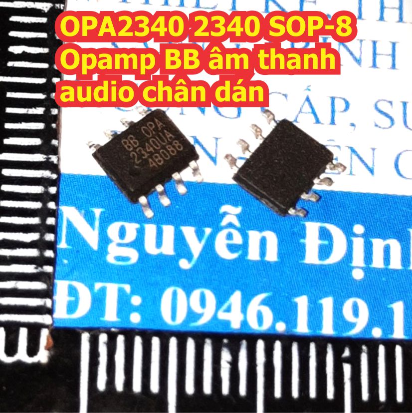 2 con opa2340 2340 opa 2340ua sop-8 opamp bb âm thanh audio chân dán kde2963