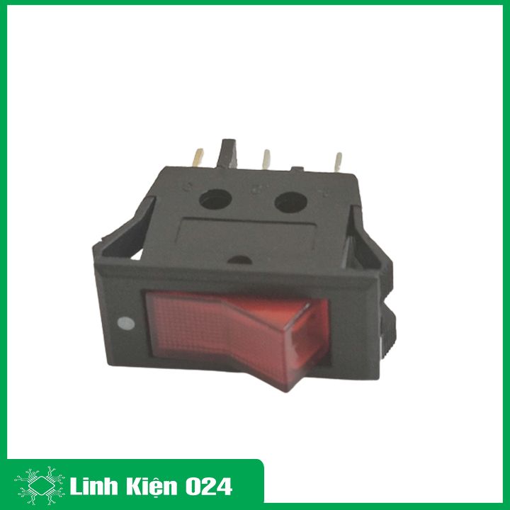 Công tắc bập bênh KCD2-01 10A / 250V 3 chân có đèn báo
