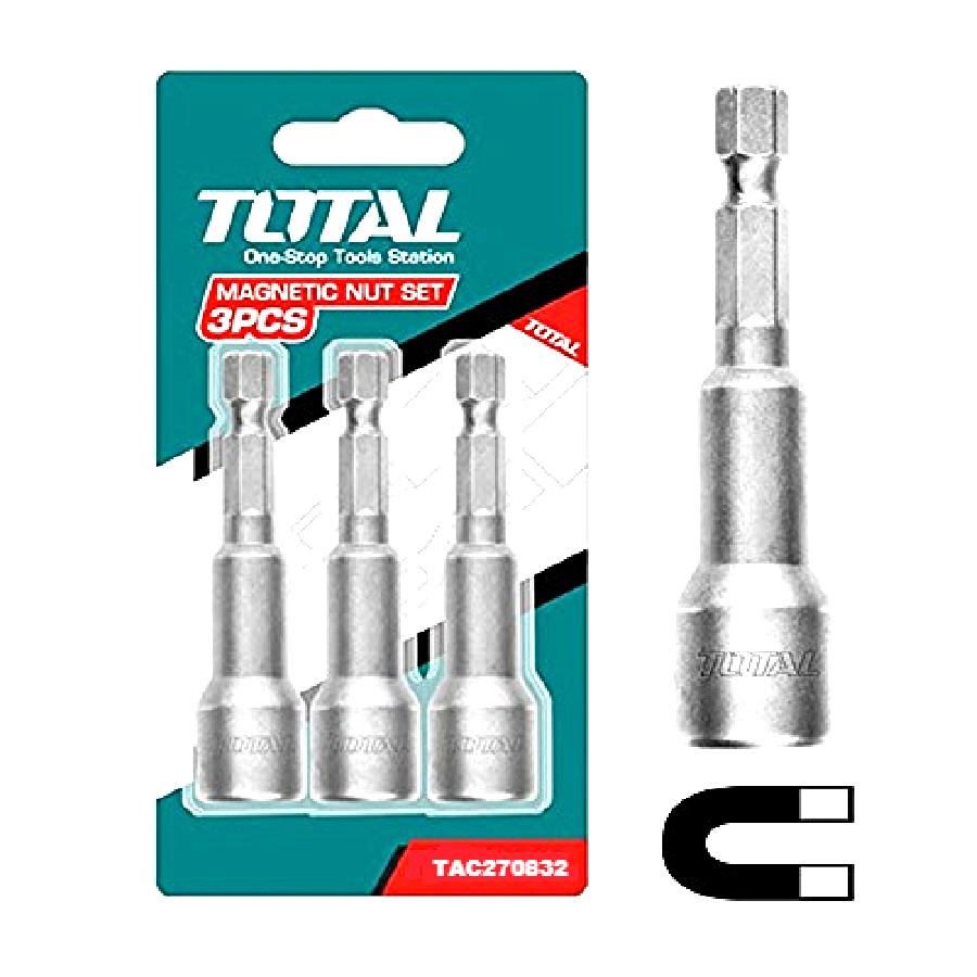 Bộ mũi bắn vít tol có nam châm hút total tac270832