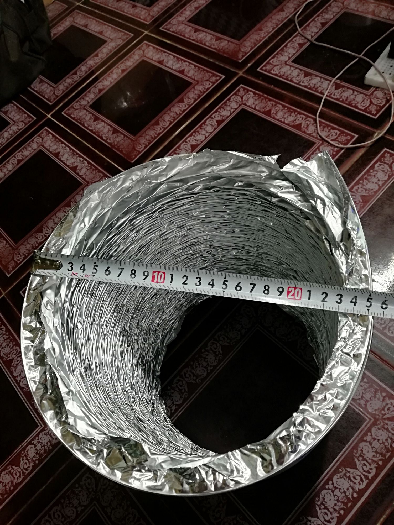 Ống bạc máy hút mùi D250mm x 1m