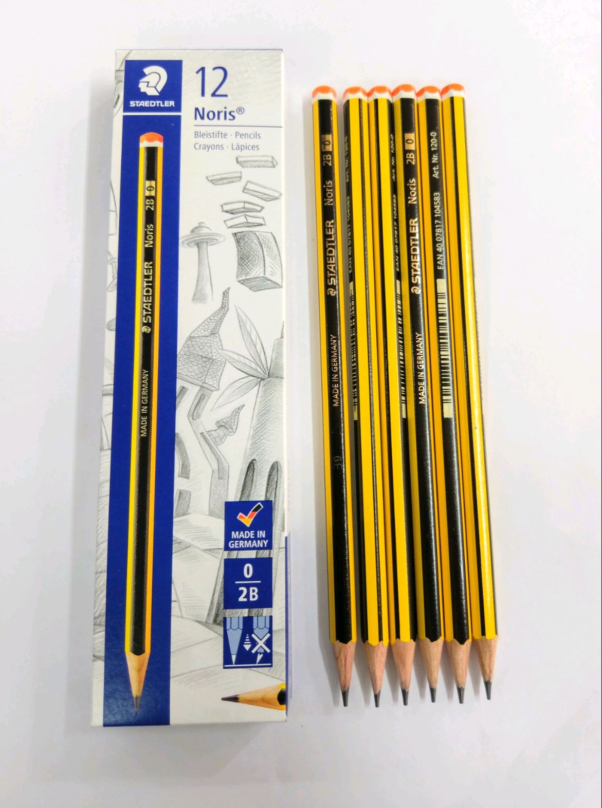 hộp 12cái bút chì đức staedtler-bút chì học sinh noris 120