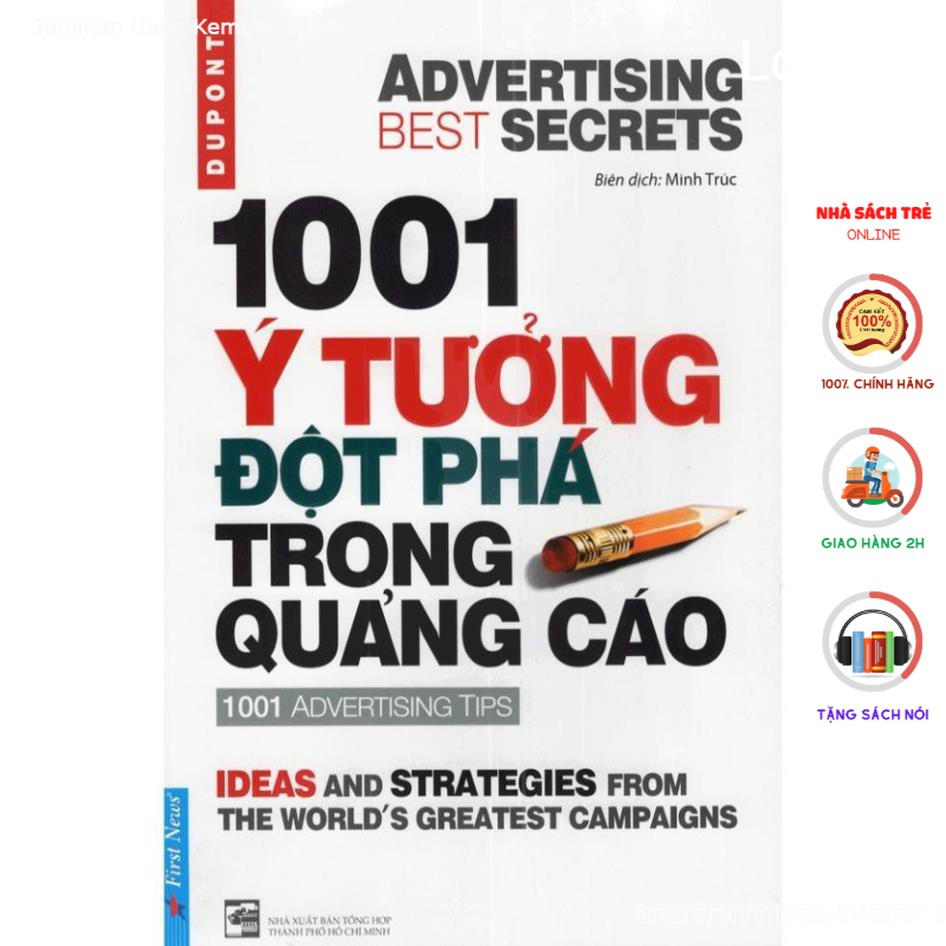 Sách first news - 1001 ý tưởng đột phá trong quảng cáo