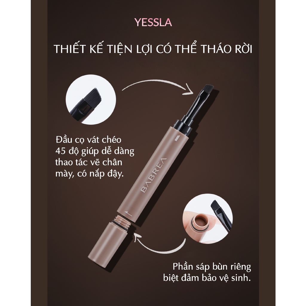 BABREA – Gel kẻ chân mày 3 in 1