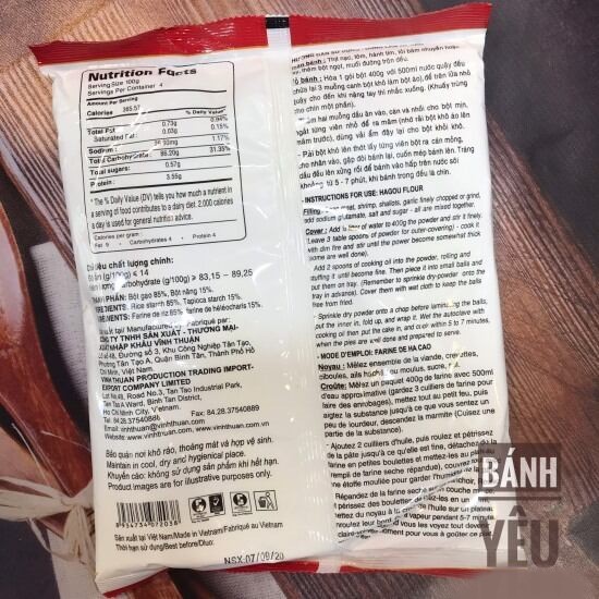 Bột Há Cảo Vĩnh Thuận 400g