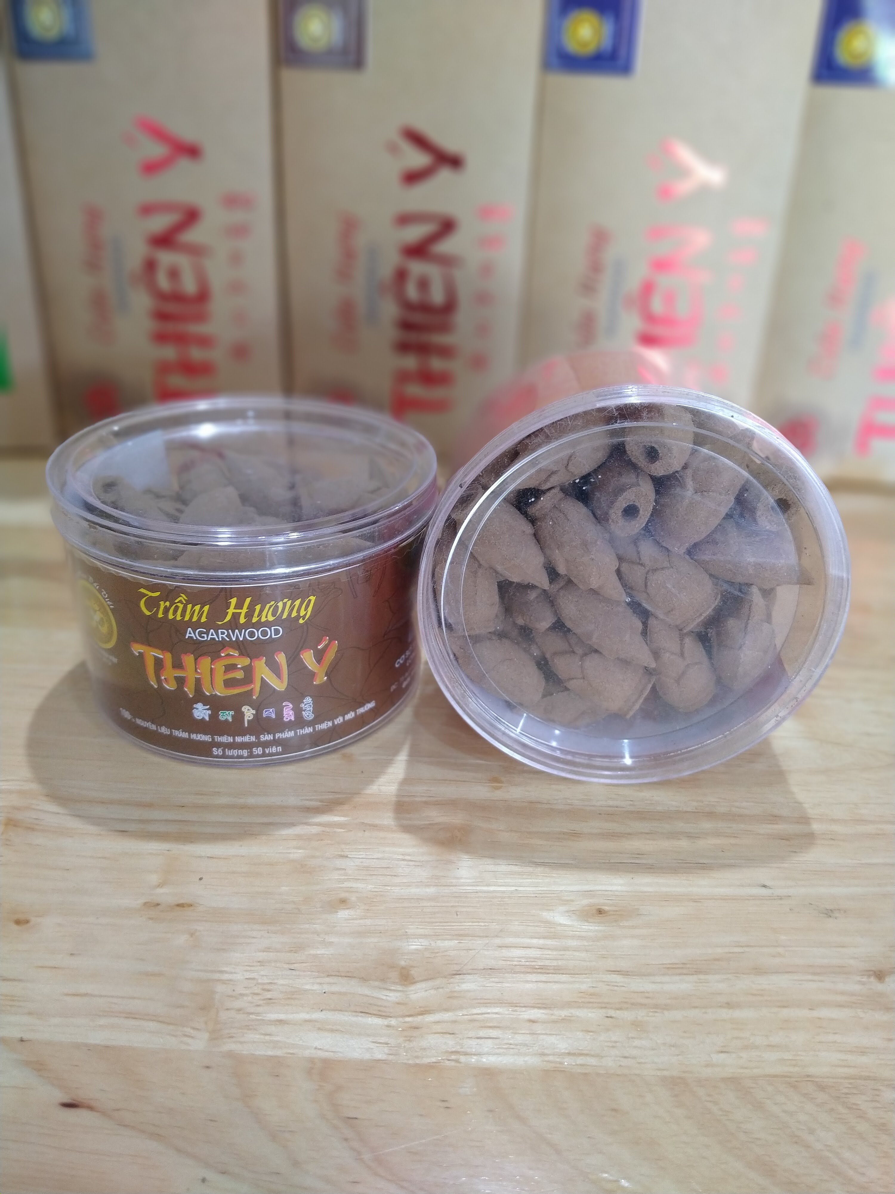 Trầm nụ sen tạo khói ngược Thiên Ý hộp 50 viên