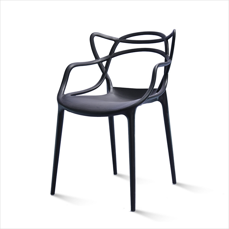 Ghế nhựa cafe, quán ăn, trà sữa, ghế ăn xếp chồng đúc nguyên khối S3008