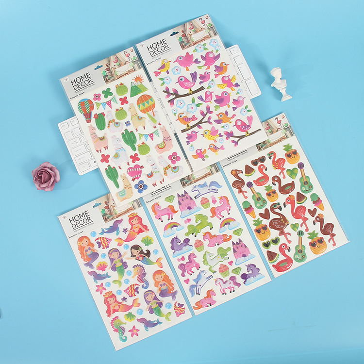 Combo 5 Miếng dán Sticker 3D công chúa cho bé