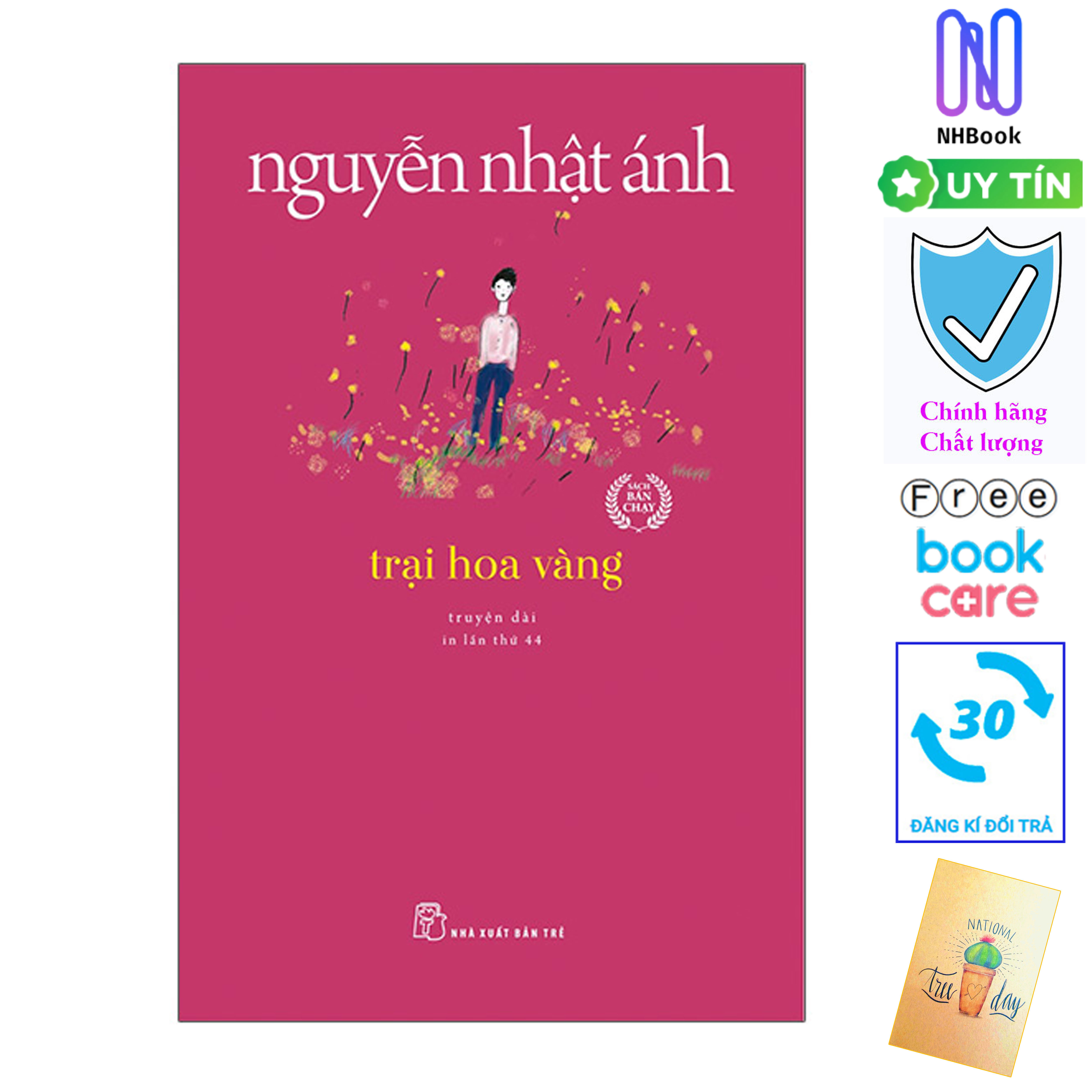 - sách chính hãng bảo hành - nhbook - nguyễn nhật ánh - trại hoa vàng - tặng kèm sổ tay 10k