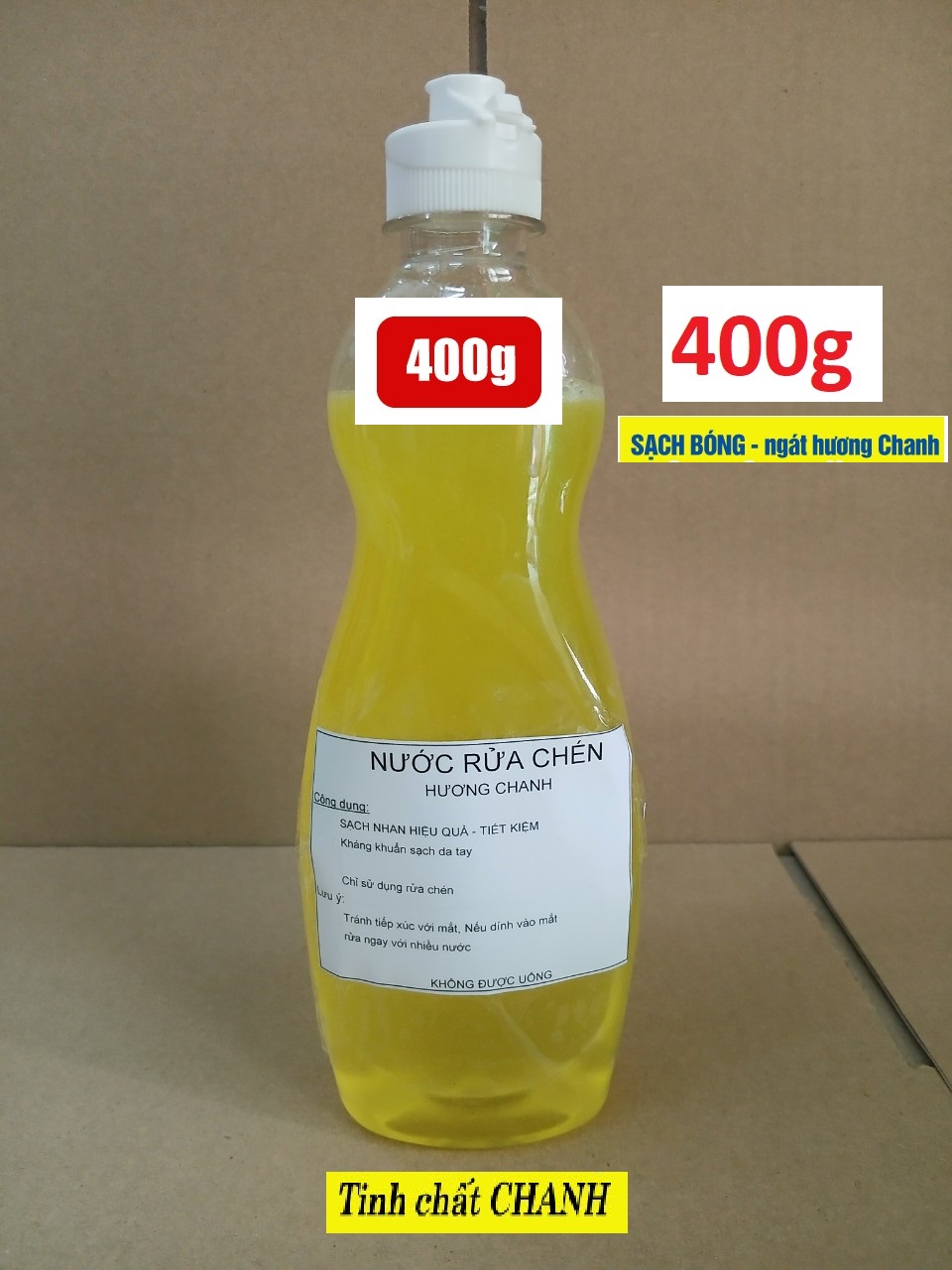 [1 Lít] Nước rửa chén BÌNH 1 LÍT  HƯƠNG CHANH SIÊU ĐẬM ĐẶC (1000ml)
