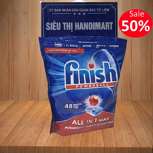 Viên rửa chén bát Finish All In One 120 viên Finish Hàng chính hãng 6 chức năng, 110 tabs 10 in 1