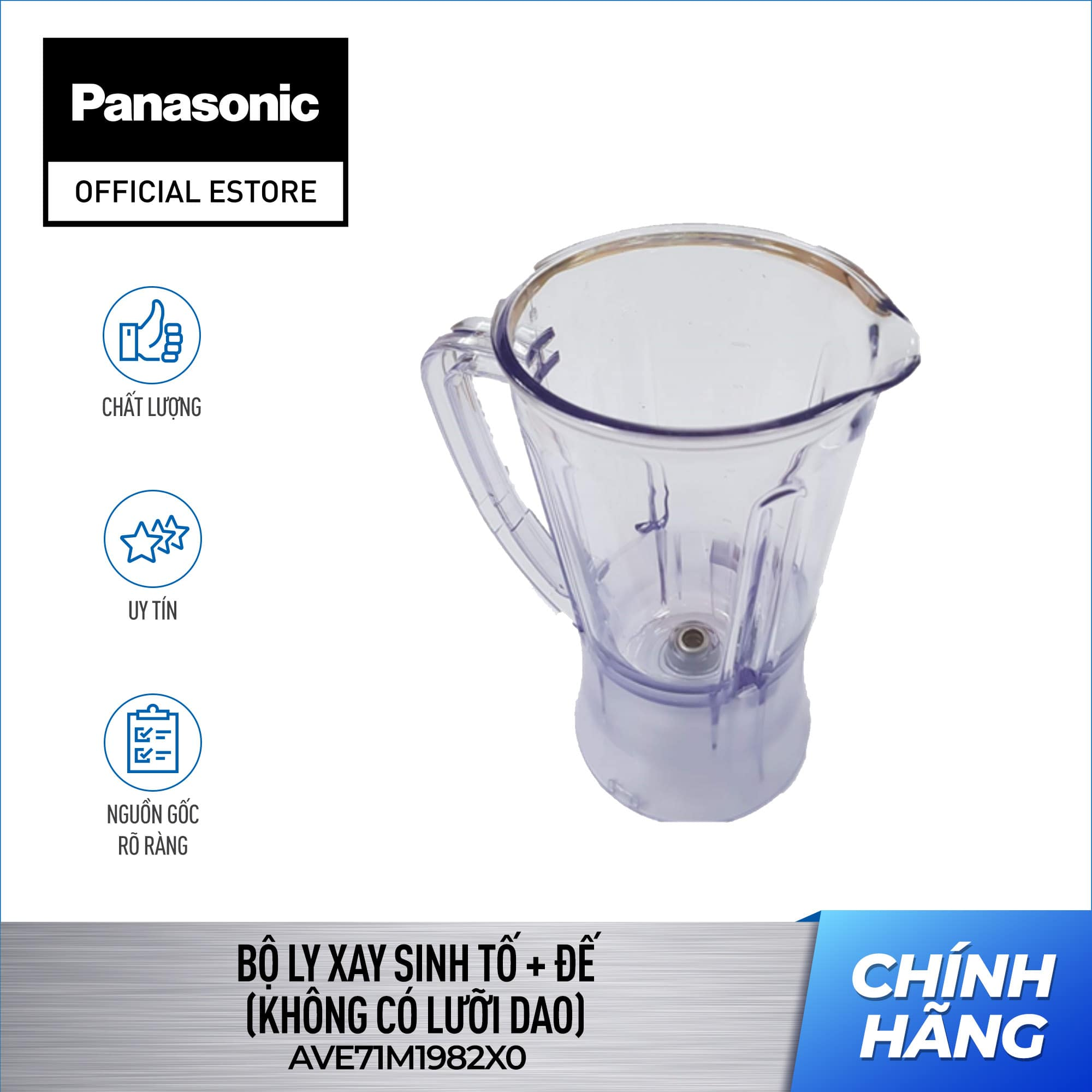 Bộ ly xay sinh tố + đế của Máy xay Panasonic MX-337N (không có lưỡi dao) AVE71M1982X0V
