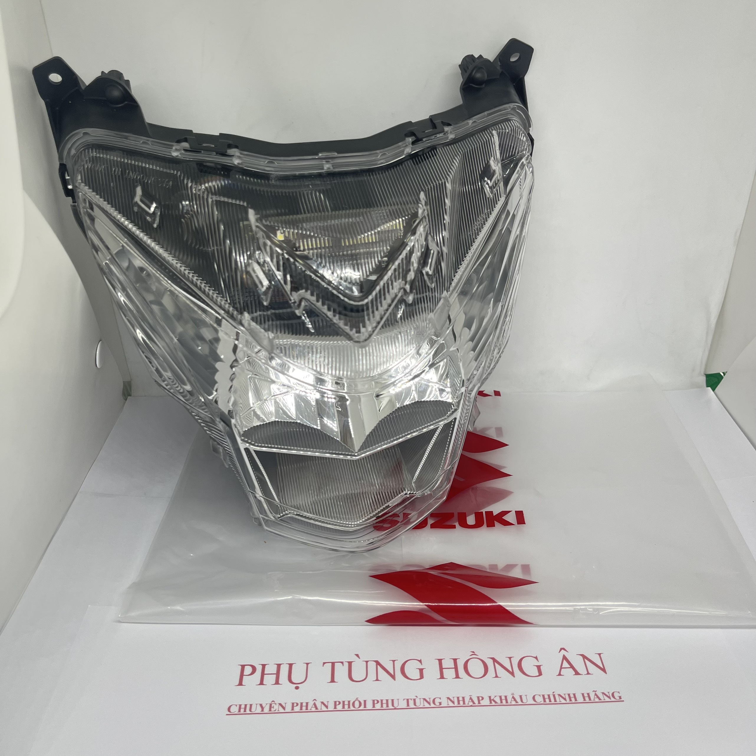 Đèn pha Raider Fi, Satria Fi không đuôi đèn xi nhan nhập khẩu chính hãng Suzuki Indonesia - PT HỒNG ÂN