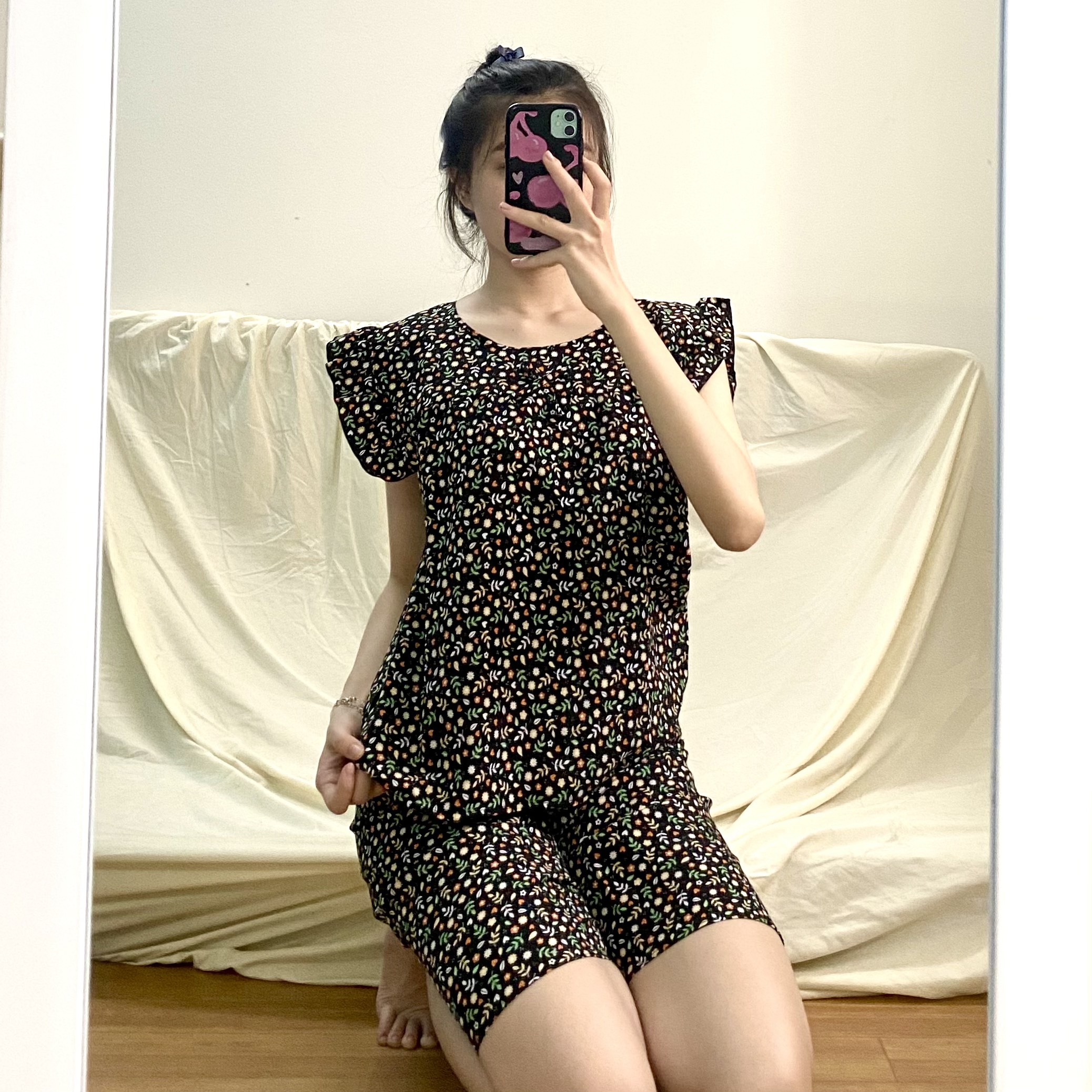[3 SIZE 38-68KG]Set đồ nữ lửng mặc nhà mùa hè Freesize MXL (38-65kg)