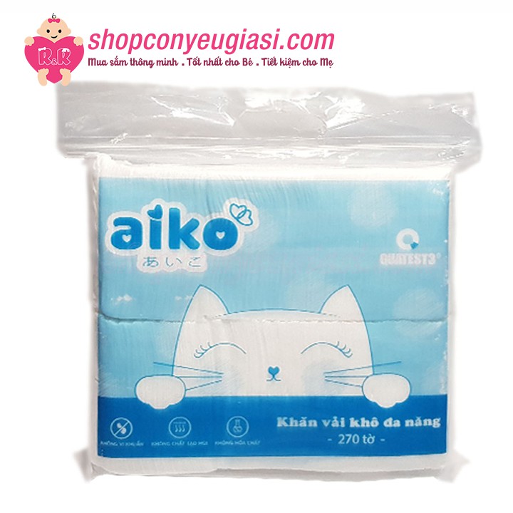[HCM]Khăn Khô Đa Năng Aiko Túi - 300g/500g