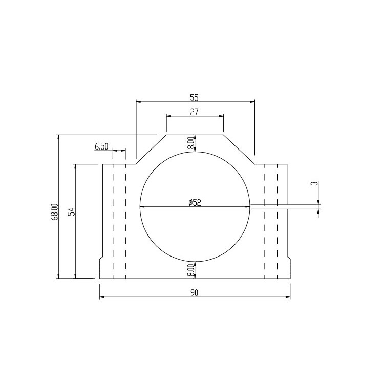Gá kẹp Spindle D52 cho Spindle 300W 400W 500W