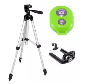 [HCM](TẶNG REMOTE) Tripod / 1060mm + Giá đỡ điện thoại + Remote Mobile Tripod 2