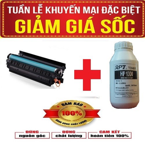Combo Hộp mực Canon 2900 + mực đổ dự phòng siêu nét