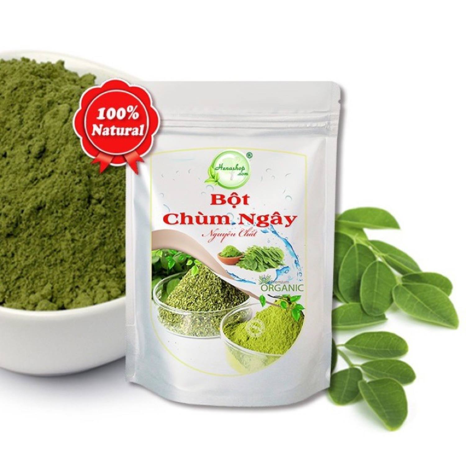1kg Bột lá Chùm Ngây sấy lạnh