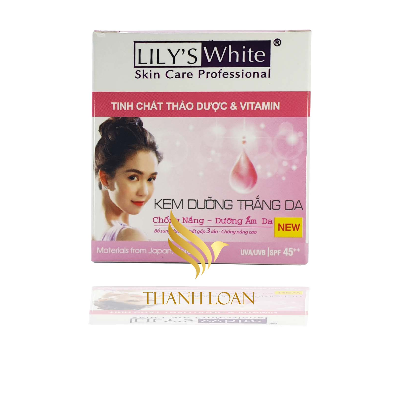 Kem dưỡng trắng da – Thảo dược Lily’s White hồng (Chống nắng – Dưỡng ẩm da)