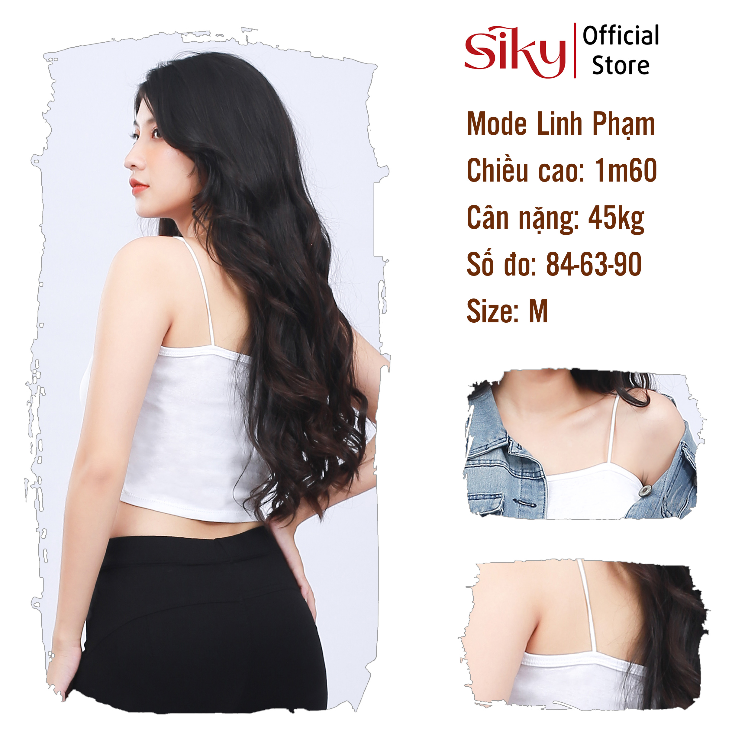Áo 2 dây sợi bún dáng ôm -2S01