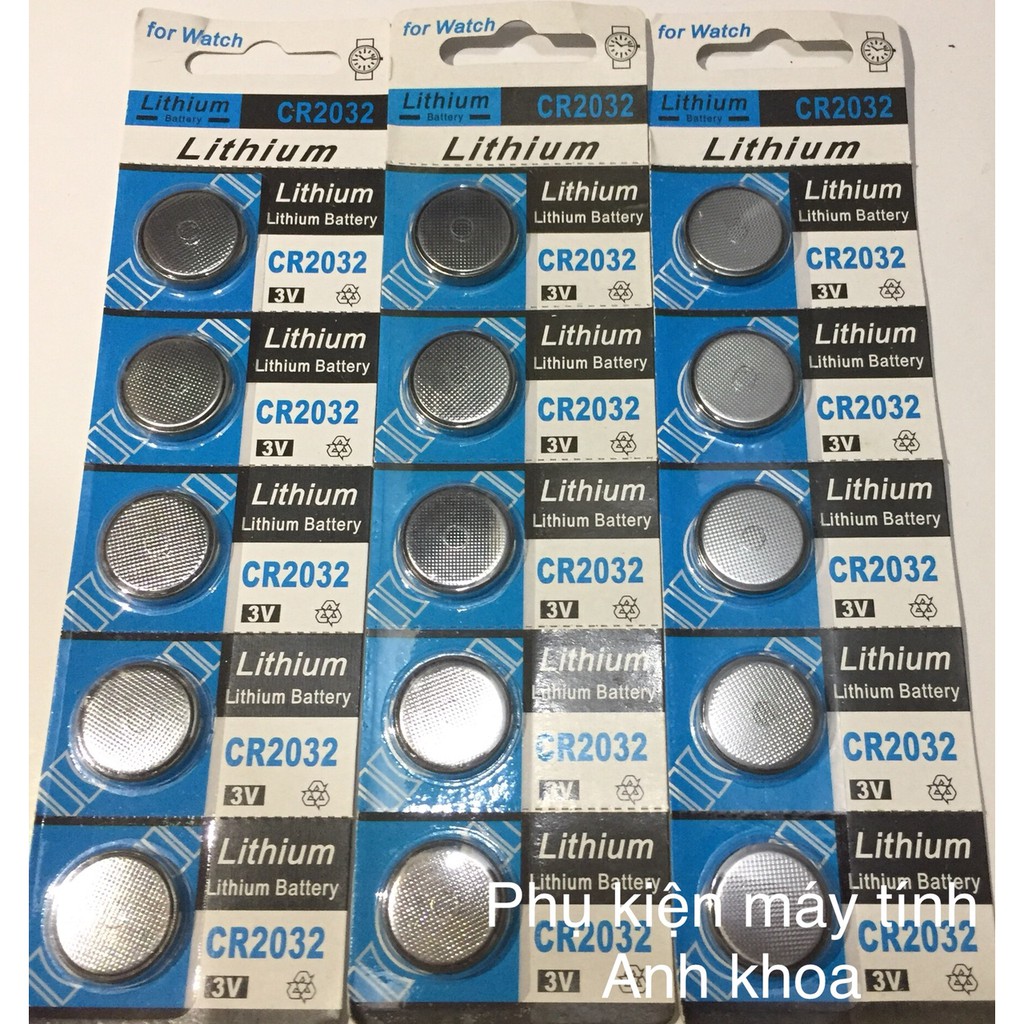 Pin CMOS CR2032 lithium battery 3v vỉ 5 viên