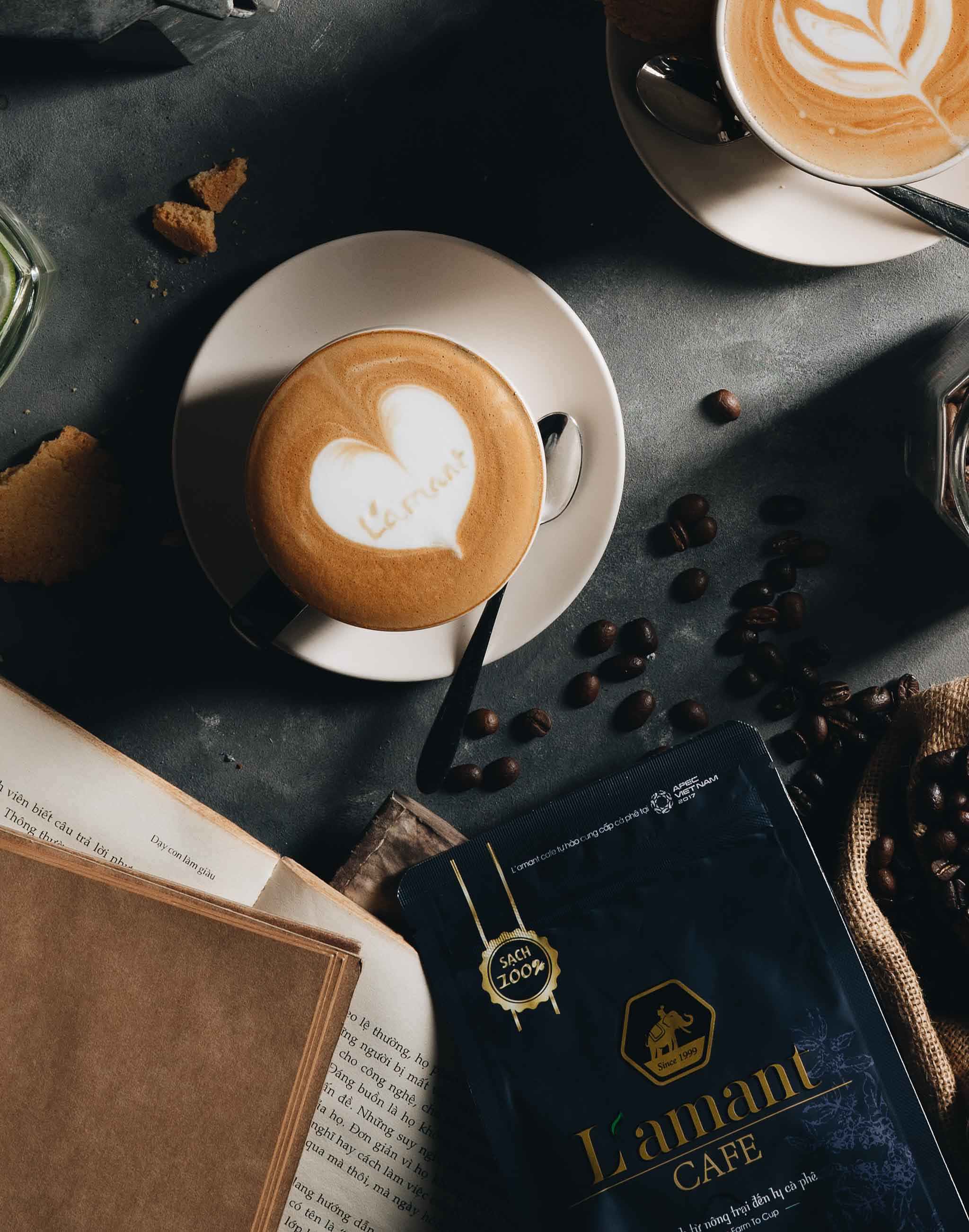 [MỪNG ĐẠI LỄ TẶNG PHIN VÀNG] Cà phê hạt rang L’amant Decaf Espresso - L’amant Decaf Espresso Roasted Coffee