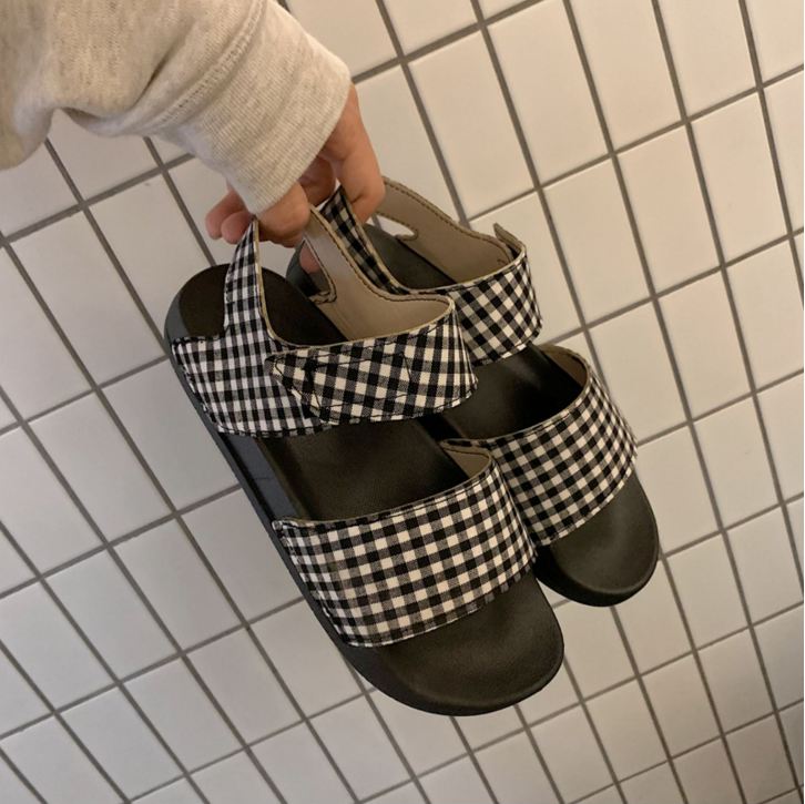 [HCM]( FREESHIP MAX ) Giày sandals nữ caro ulzzang - US174