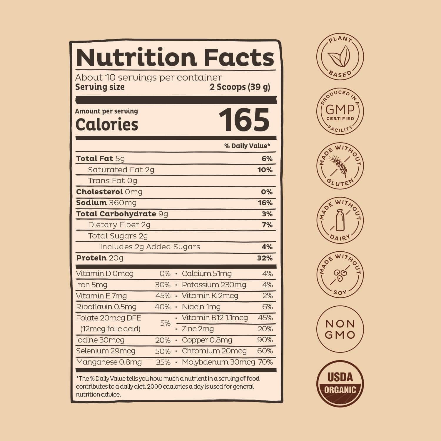 Bột KOS Chocolate Peanut Butter Protein Powder 390g
