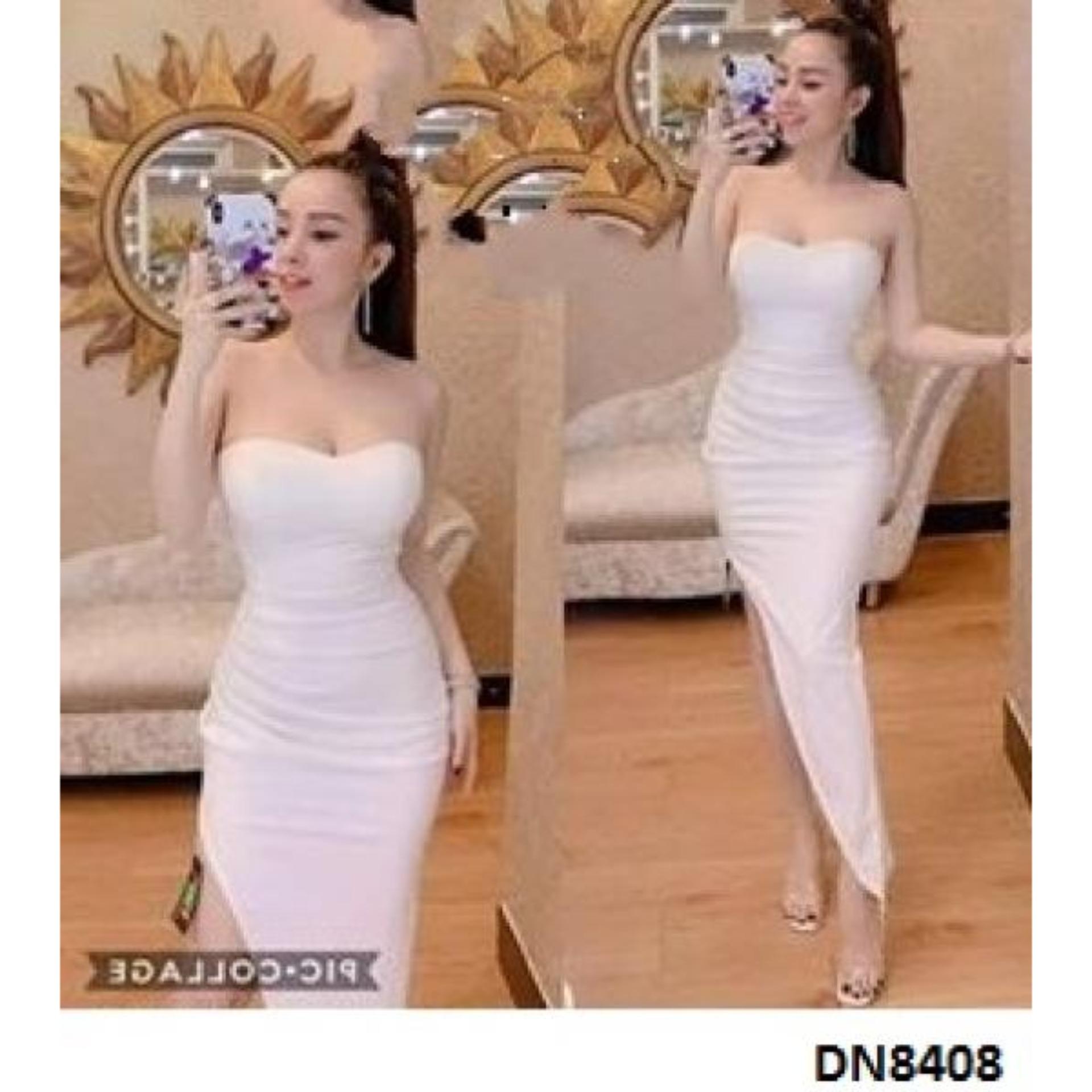 Đầm dài cúp ngực xẻ tà sexy