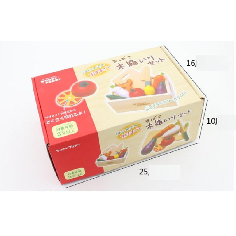 Bộ đồ chơi cắt hoa quả xuất Nhật có khay