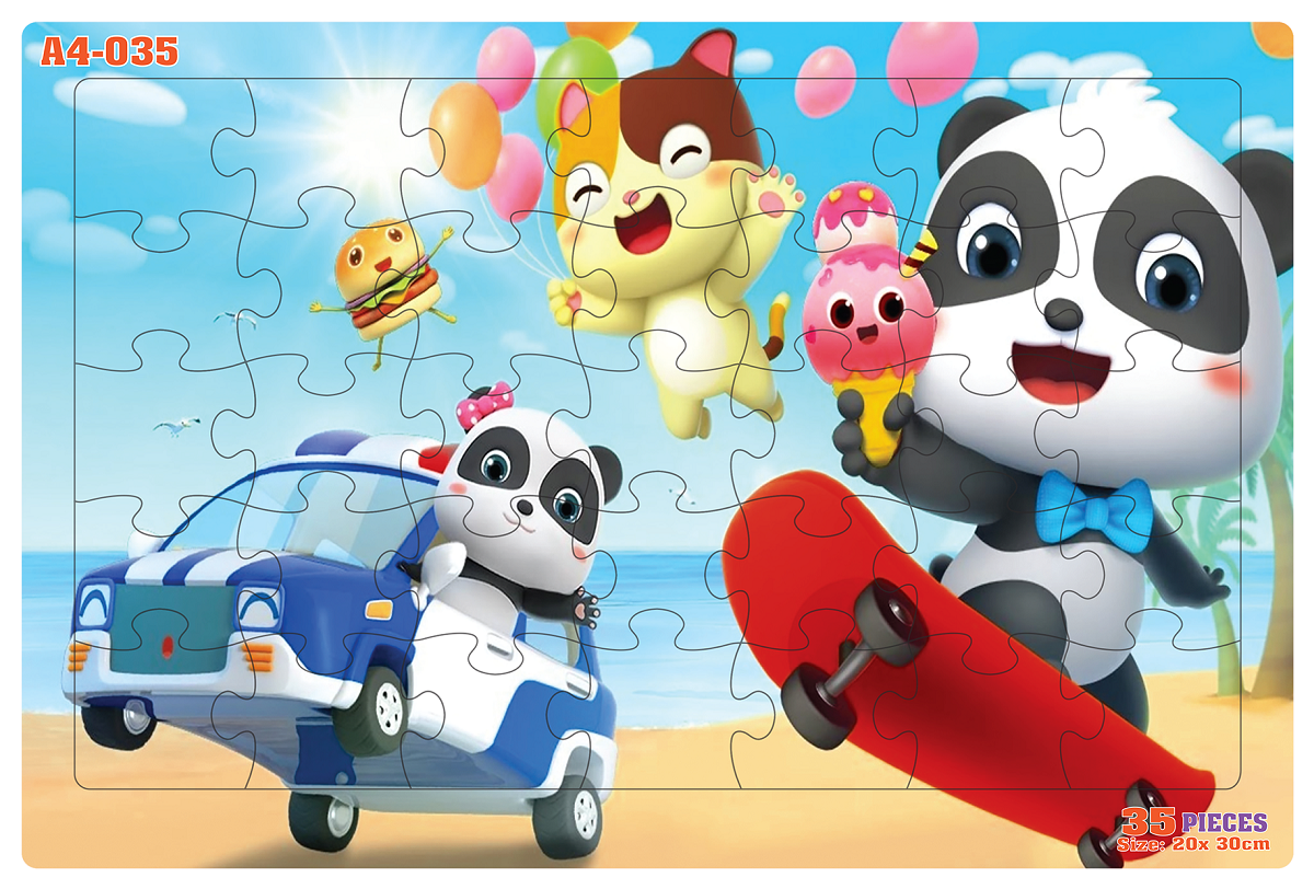 Bộ ghép hình bảng 35 mảnh - Babybus & Friends