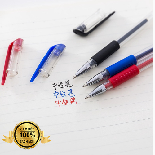 Combo 5 bút bi mực đỏ nhiều màu