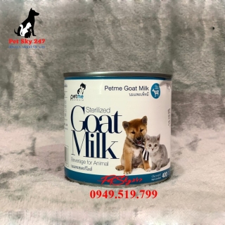 Sữa Dê Sterilized Goat Milk Cho Chó Mèo Con Lon 400Ml thumbnail