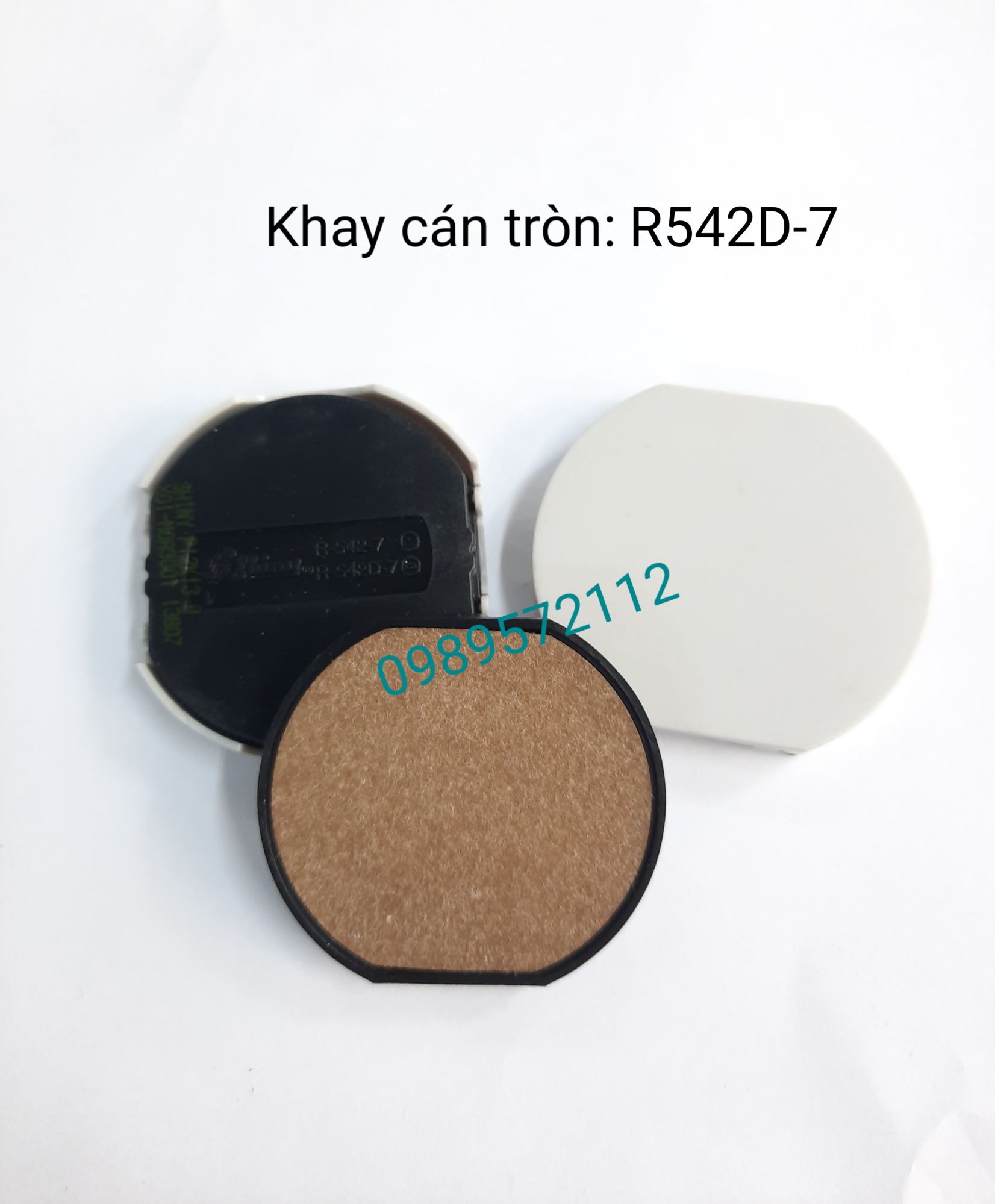Khay mực-tampon mực cho dấu mặt tròn 542 shiny