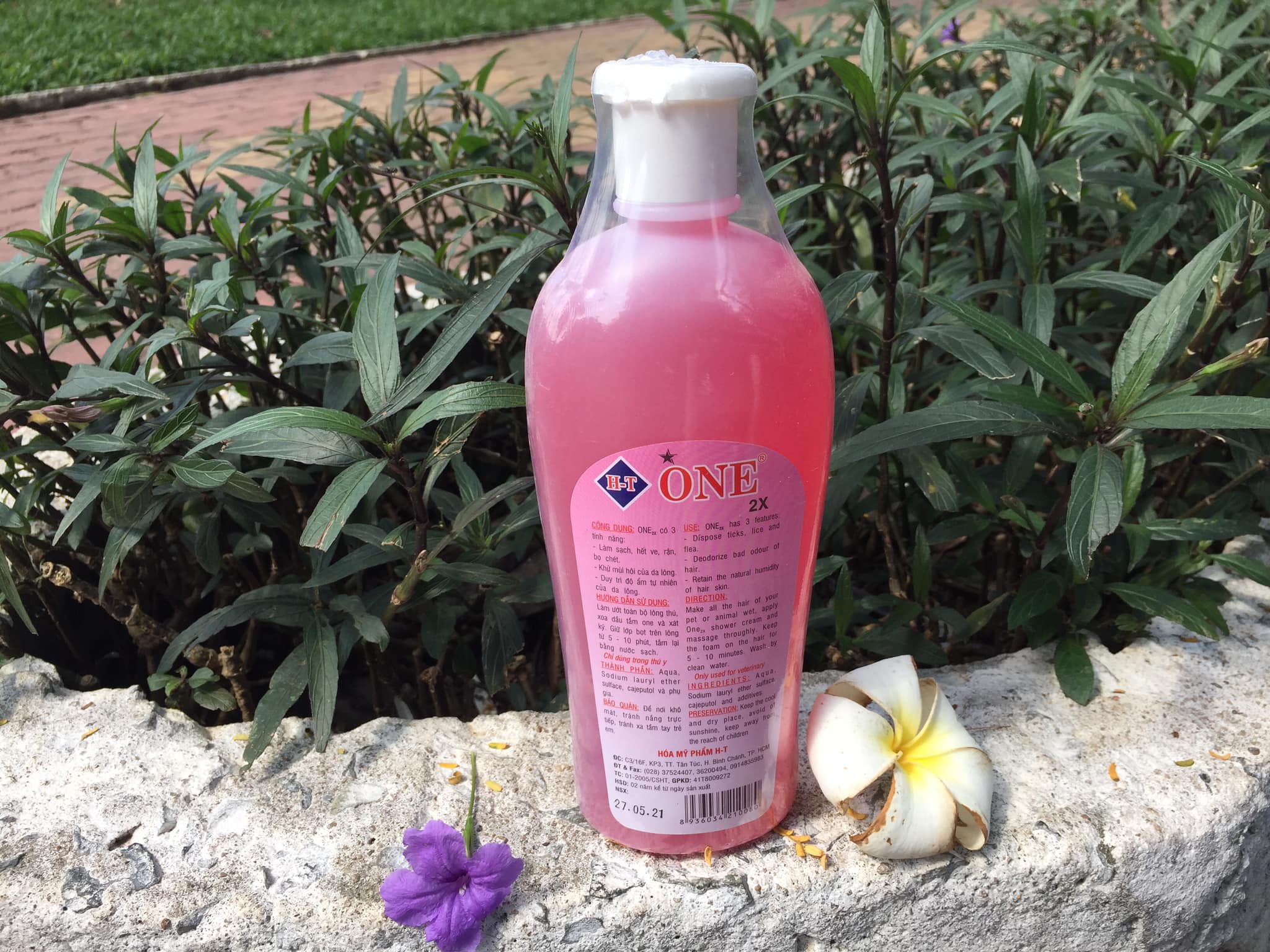 Dầu tắm Chó Mèo ONE 2X  500 ml sạch ve rận