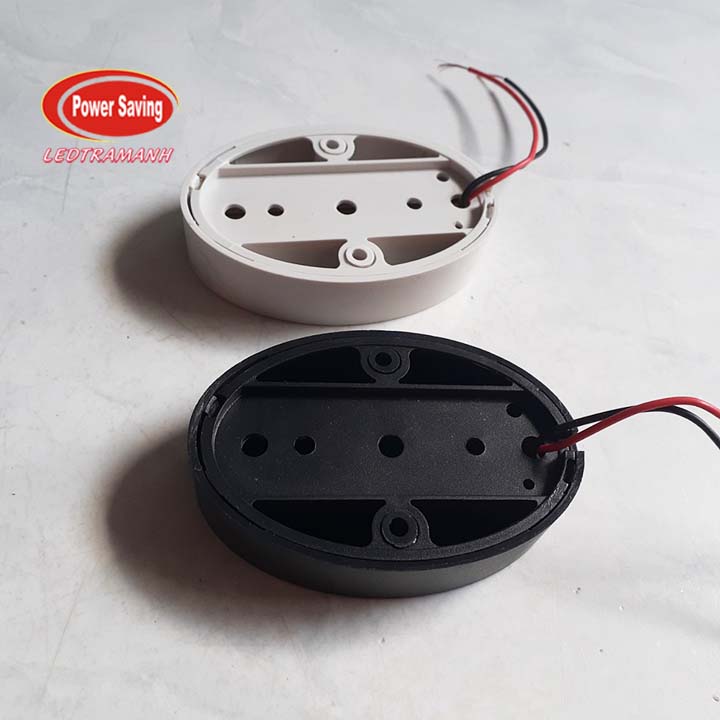 Đế ray đơn hình oval sử dụng cho đèn ray