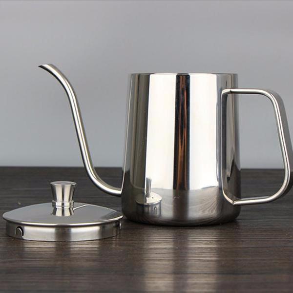 Ấm pha cà phê 600ml, 650ml bằng inox kèm nắp